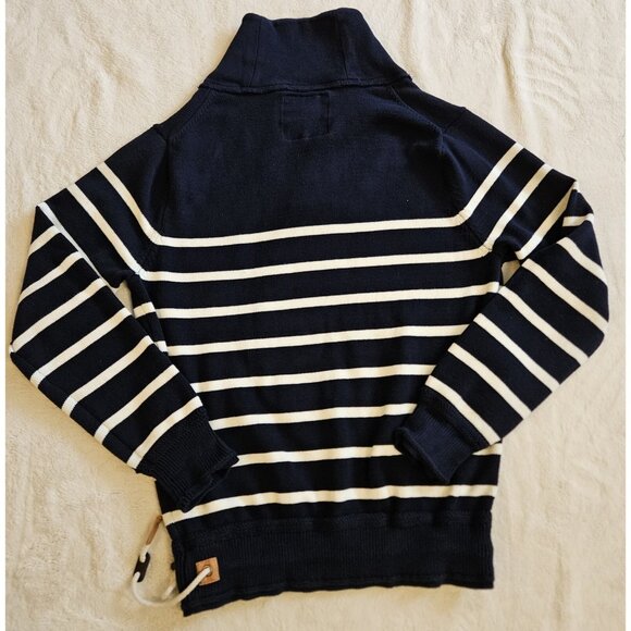 Simons Le 31 Navy Blue Sailor sweater size large knit casual warm pullover - Picture 8 of 10